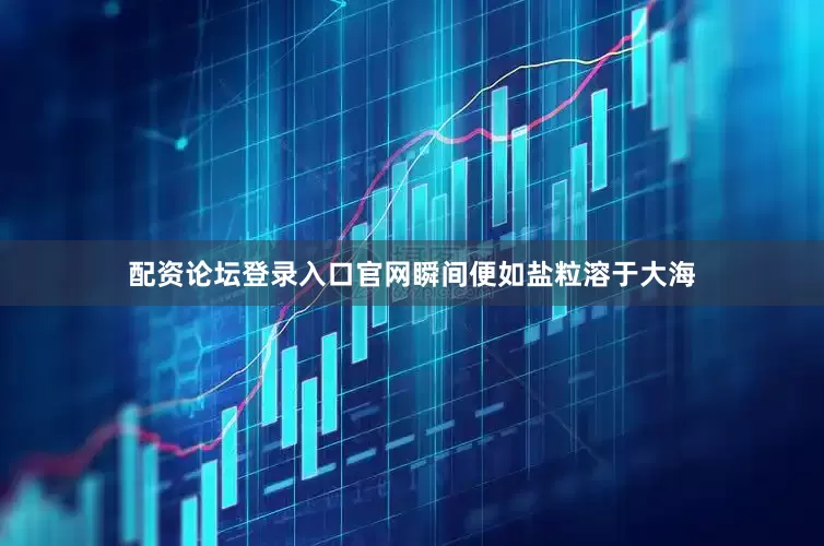 配资论坛登录入口官网瞬间便如盐粒溶于大海