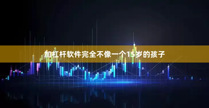 加杠杆软件完全不像一个15岁的孩子